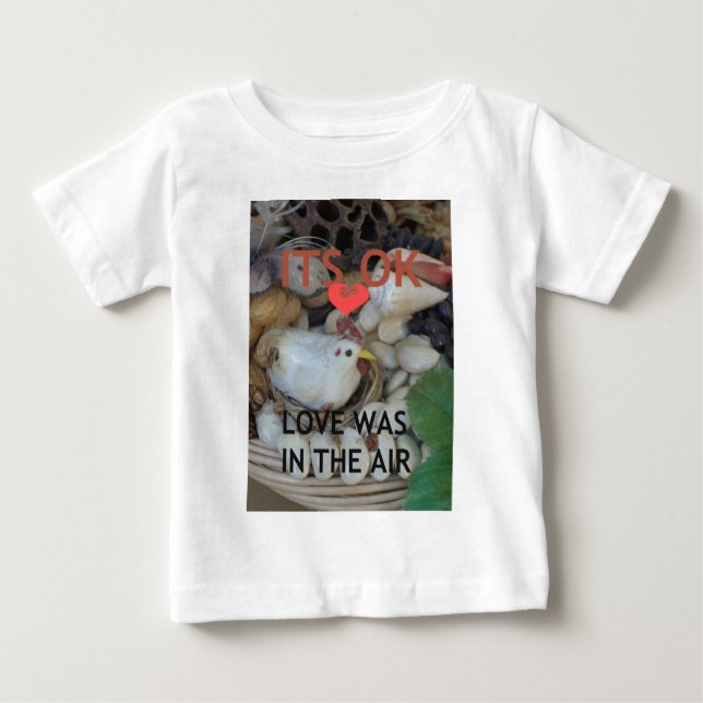 Camiseta De Bebé El amor estaba en el aire (Anverso)