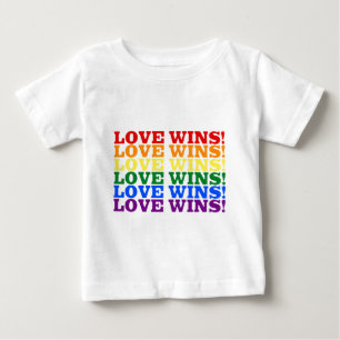 Camiseta De Bebé El amor gana