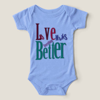 Camiseta de bebé 'El amor hace que todo sea mejor'