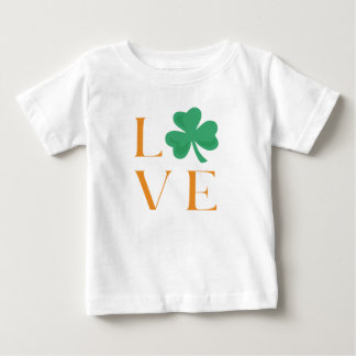 Camiseta De Bebé El amor irlandés verde y el té Naranja para los be