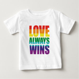 Camiseta De Bebé El amor siempre gana