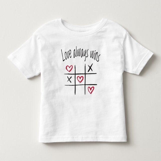 Camiseta De Bebé El amor siempre gana (Anverso)