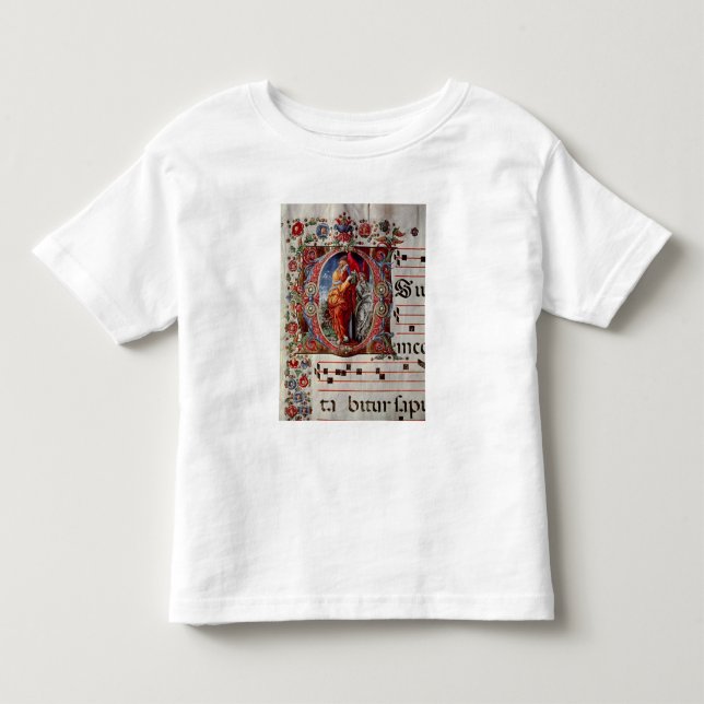 Camiseta De Bebé El anuncio, 'O inicial historiated (Anverso)