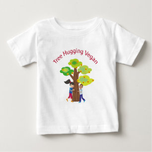 Camiseta De Bebé El árbol abrazar vegan