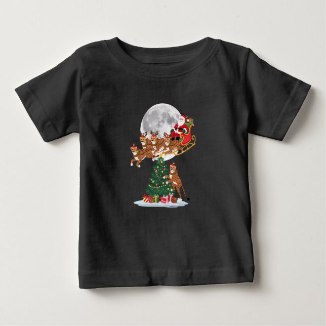 Camiseta De Bebé El árbol de navidad ilumina el divertido chita de  (Anverso)