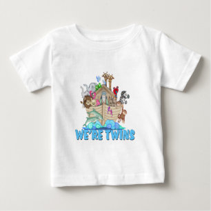Camiseta De Bebé El Arca de Noé Somos gemelos