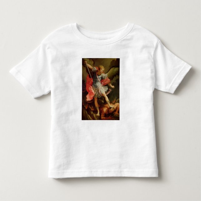 Camiseta De Bebé El arcángel Michael que derrota Satan (Anverso)
