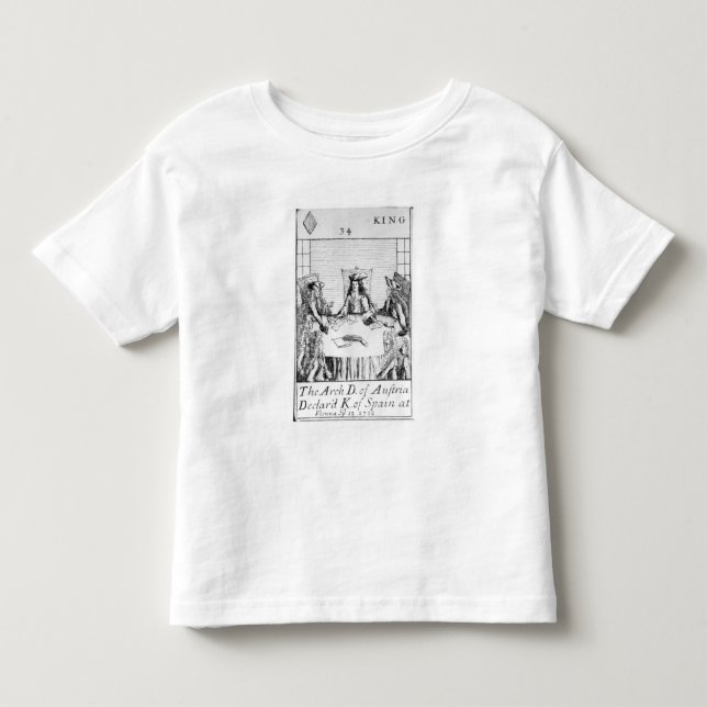 Camiseta De Bebé El archiduque de Austria declaró al rey de España (Anverso)