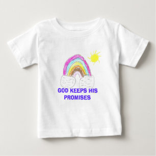 Camiseta De Bebé el arco iris, DIOS GUARDA SUS PROMESAS