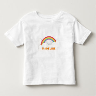 Camiseta De Bebé El arco iris se nubla cumpleaños