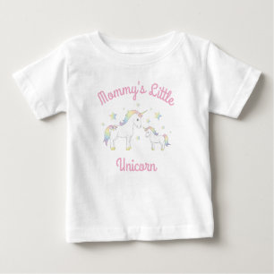 Camiseta De Bebé El arcoiris de Baby Shower Pastel de Unicorn