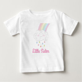 Camiseta De Bebé El arcoiris de la hermanita