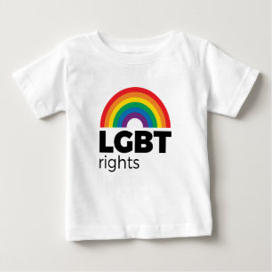 Camiseta De Bebé El arcoiris de los derechos LGBT