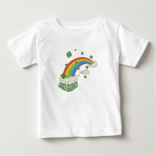Camiseta De Bebé El arcoiris de Shamrock lindo Día de Patrick