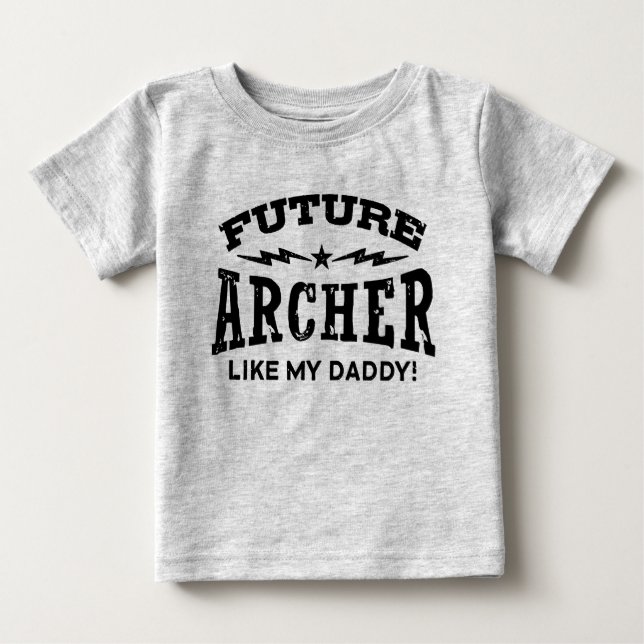 Camiseta De Bebé El Arquero Futuro Como Mi Papi (Anverso)