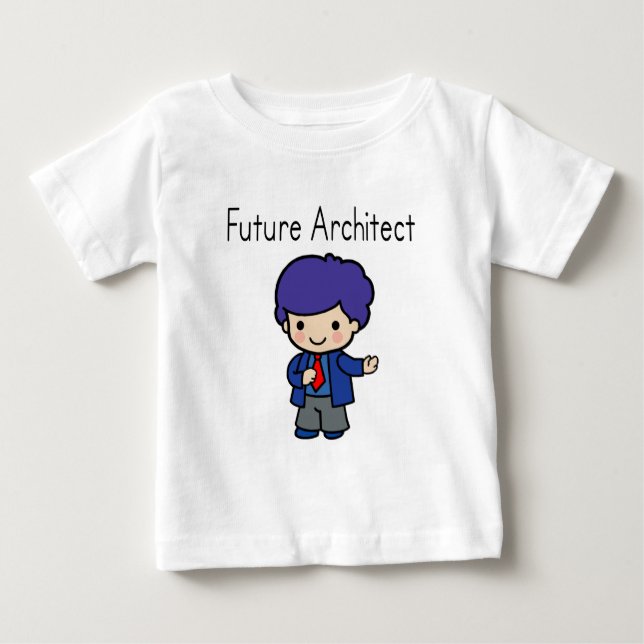 Camiseta De Bebé El arquitecto del futuro del niño (Anverso)