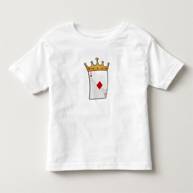 Camiseta De Bebé El As de Diamantes con la Corona Rey (Anverso)