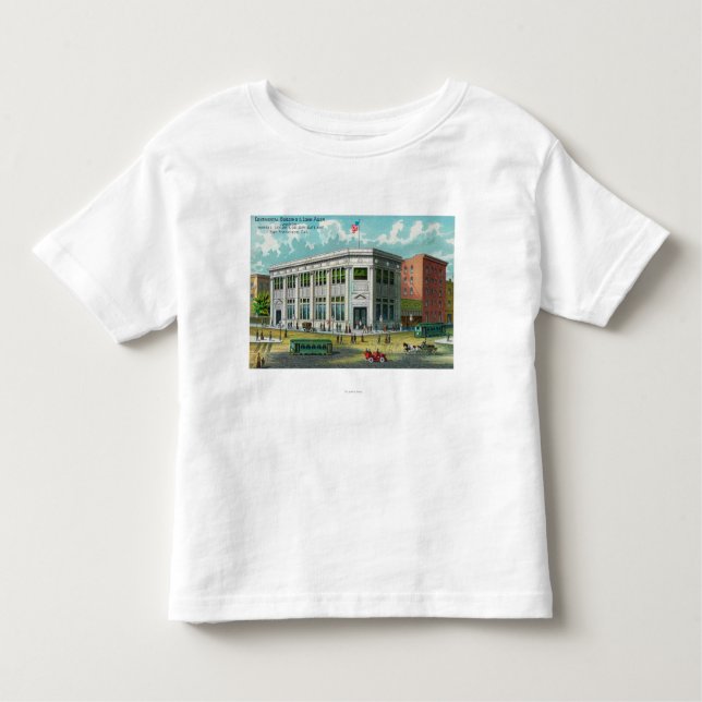 Camiseta De Bebé El Assn. continental del edificio y del préstamo (Anverso)