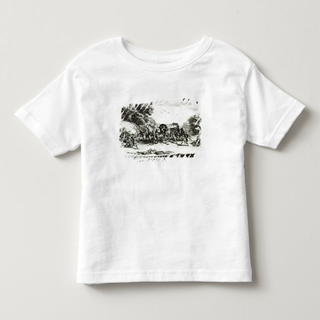 Camiseta De Bebé El ataque contra la diligencia (Anverso)