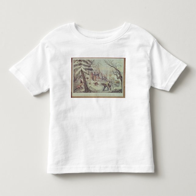 Camiseta De Bebé El aterrizaje de los peregrinos en Plymouth (Anverso)