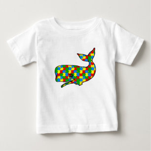 Camiseta De Bebé El autismo chiquito rompe los ojos de blanco