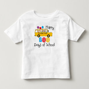 Camiseta De Bebé El autobús escolar celebra 100 días