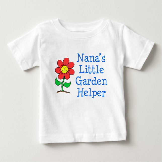 Camiseta De Bebé El ayudante del jardín de Nana (Anverso)