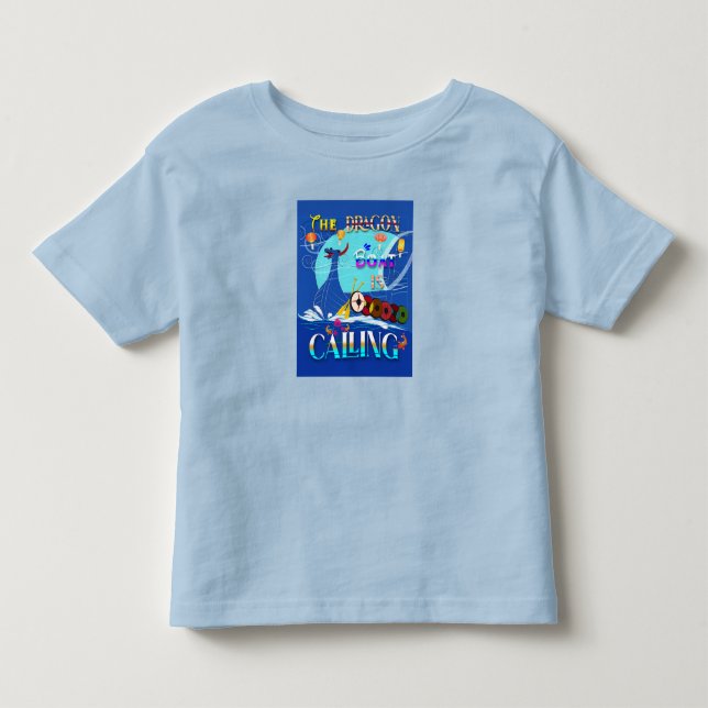 Camiseta De Bebé El Barco Dragón Está Llamando (Anverso)