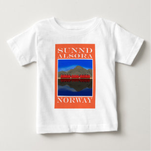 Camiseta De Bebé El Barco Rojo Casas Sunndalsøra Noruega