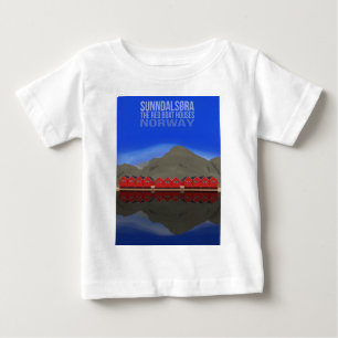 Camiseta De Bebé El Barco Rojo Casas Sunndalsøra Noruega