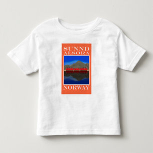 Camiseta De Bebé El Barco Rojo Casas Sunndalsøra Noruega
