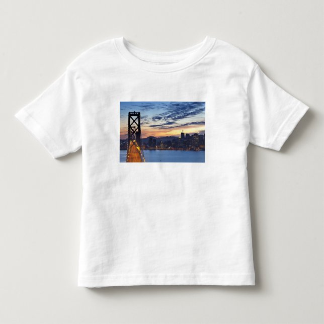 Camiseta De Bebé El Bay Bridge desde Treasure Island (Anverso)