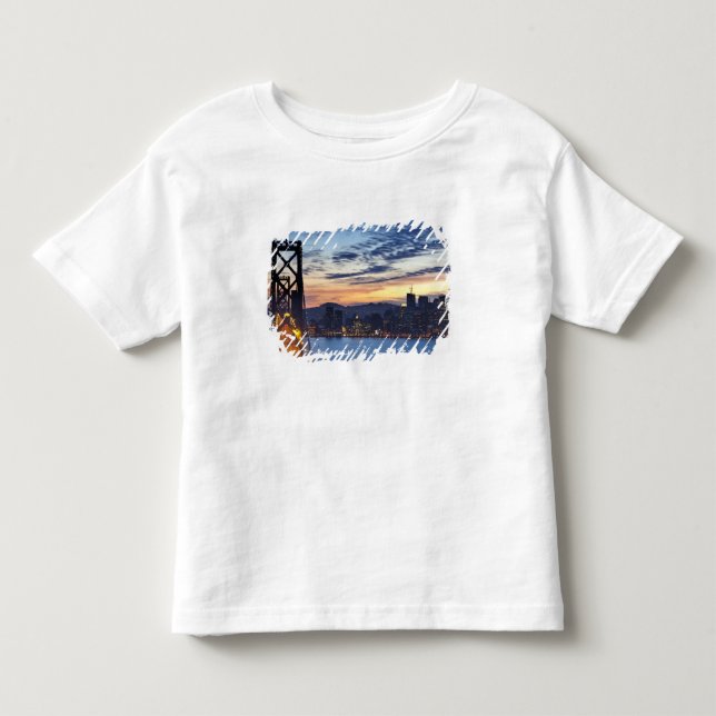 Camiseta De Bebé El Bay Bridge desde Treasure Island (Anverso)