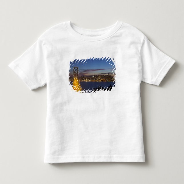 Camiseta De Bebé El Bay Bridge desde Treasure Island (Anverso)