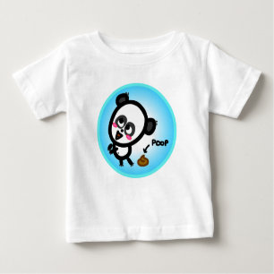 Camiseta De Bebé El Bebé Animado - Panda Poop.