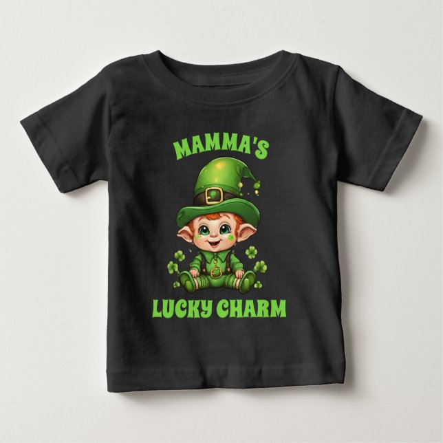 Camiseta De Bebé El bebé con encanto de mamá (Anverso)