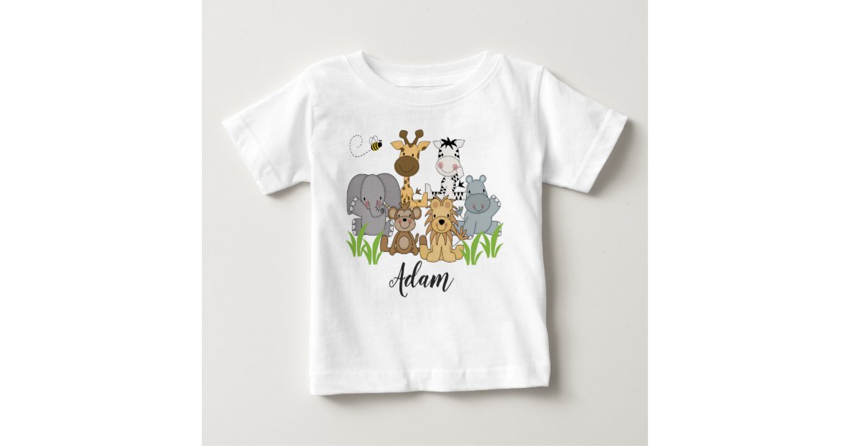 Eso sabio Consulta Camiseta De Bebé El bebé de los animales de la selva del safari | Zazzle.es