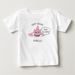 Camiseta De Bebé El bebé de un bebé de tiburón personalizado