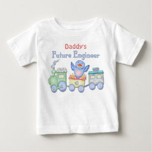 Camiseta De Bebé El bebé del ingeniero futuro de Toy Train Bluebird