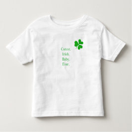 Camiseta De Bebé El bebé irlandés más lindo jamás Green Lucky Shamr