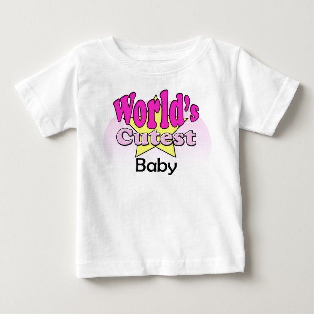 Camiseta De Bebé El bebé más lindo del mundo (Anverso)