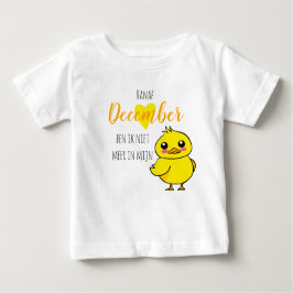 Camiseta De Bebé El bebé revela Niet meer en mijn eendje schattig
