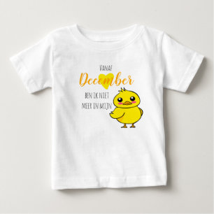 Camiseta De Bebé El bebé revela Niet meer en mijn eendje schattig