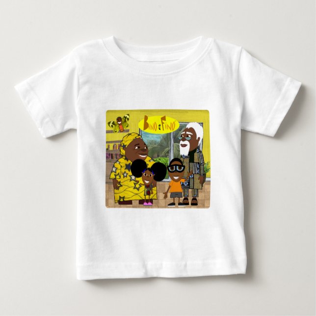 Camiseta De Bebé El bino y la familia de Fino (Anverso)