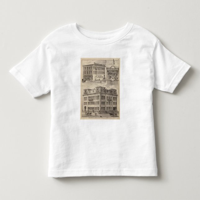 Camiseta De Bebé El bloque de Brackett, Minnesota (Anverso)