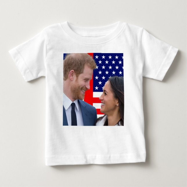 Camiseta De Bebé El Boda real Harry y Meghan (Anverso)