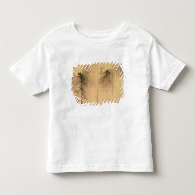 Camiseta De Bebé El bosque de pinos (Anverso)