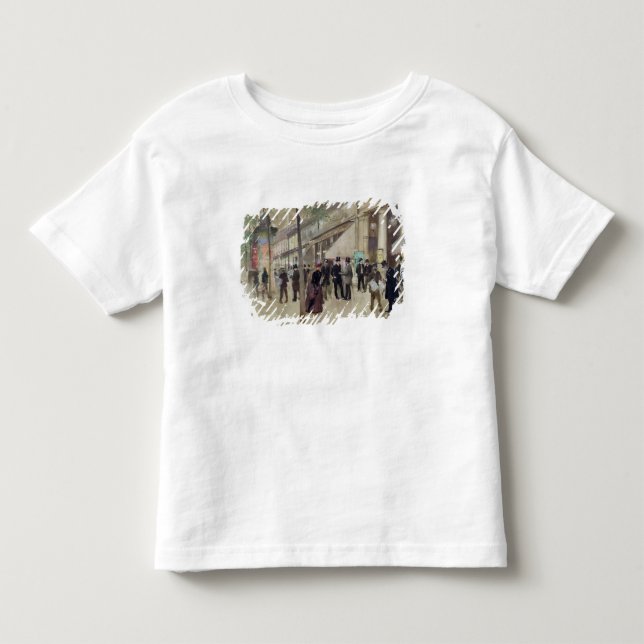 Camiseta De Bebé El bulevar Montmartre (Anverso)