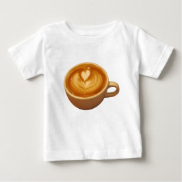 Camiseta De Bebé El café latte amor