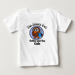Camiseta De Bebé El Café y Té Jittery Owl